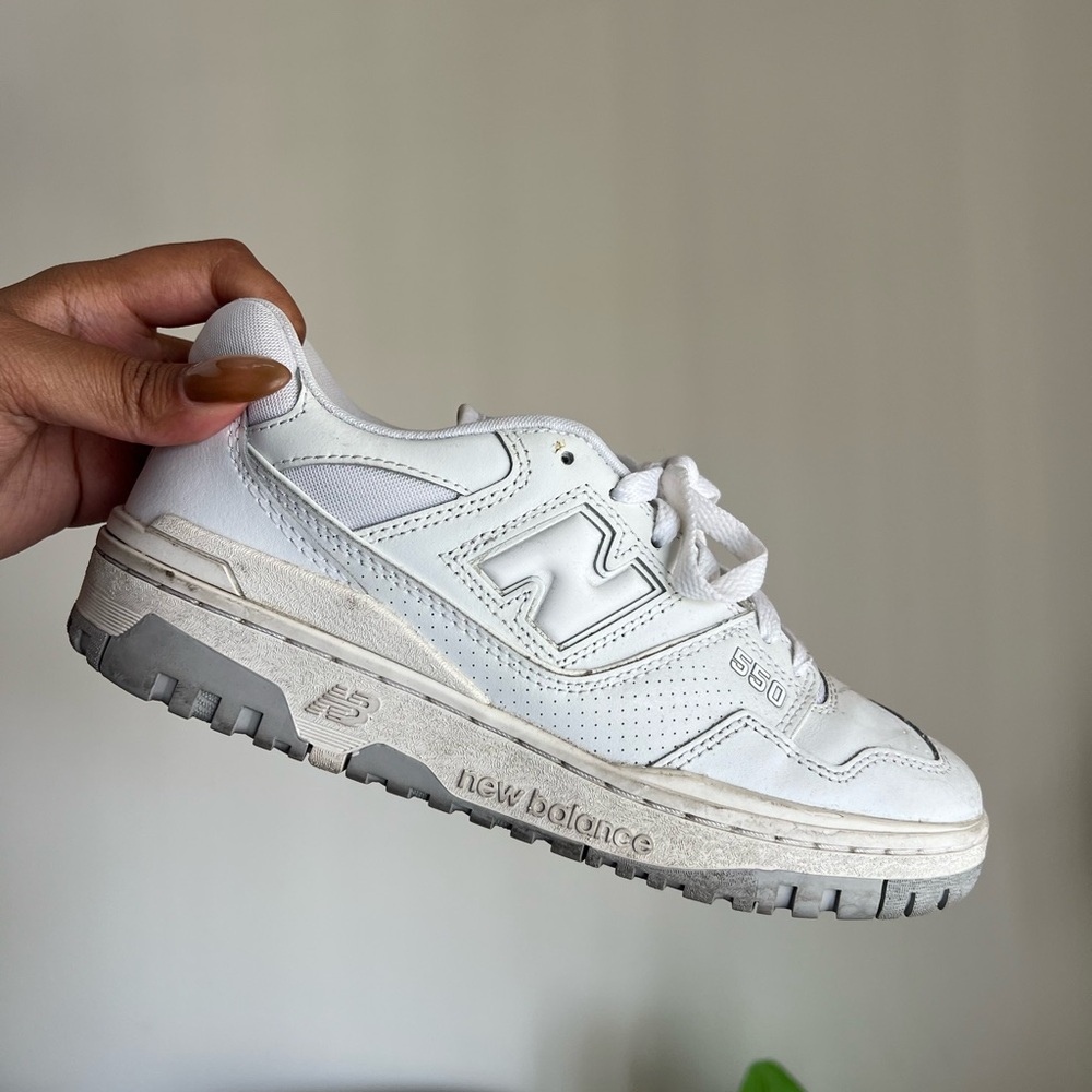 New Balance White 550 Sneakers